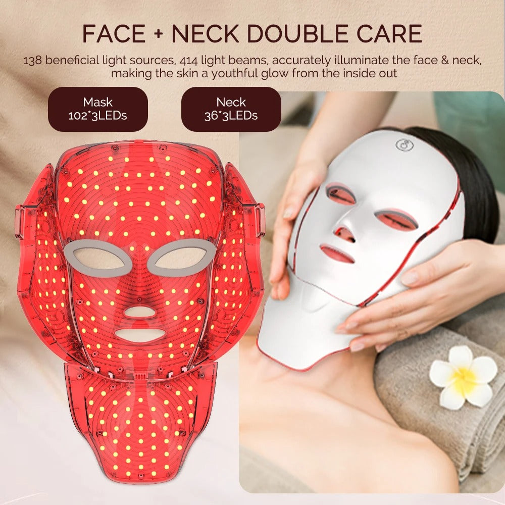 LED Facial Mask with Neck