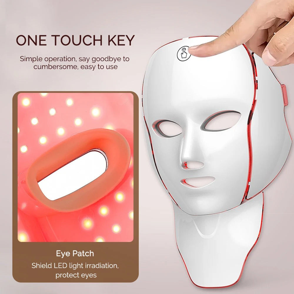 LED Facial Mask with Neck